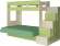 Карамель 75-01 Кровать-чердак Зеленый / Бодега светлый / Велюр Зеленый Карамель 75-01 Кровать-чердак Зеленый / Бодега светлый / Велюр Зеленый