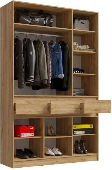 Шкаф 3-дверный Роджина (Графит)