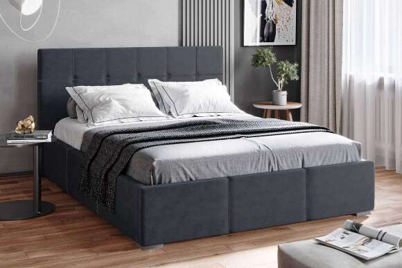 Кровать с ортопедическим основанием Рио 160х200 Серый