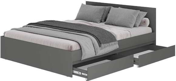 Кровать 1,6 м Симпл КР-17, графит