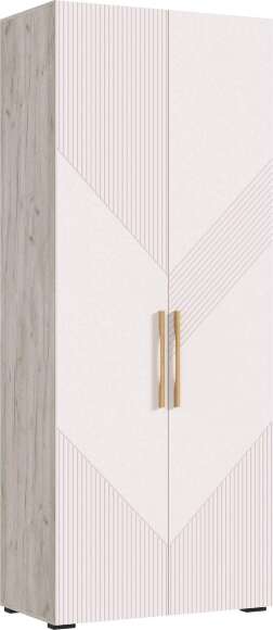 Ирис Шкаф 2-х ств.(900) (Кашемир, Дуб Крафт серый)