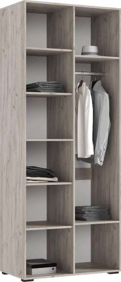 Ирис Шкаф 2-х ств.(900) (Кашемир, Дуб Крафт серый)