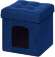 Пуф складной для животных велюр Синий