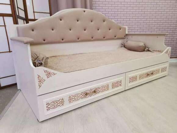 Флоренция Кровать 11.07 Ясень Анкор светлый