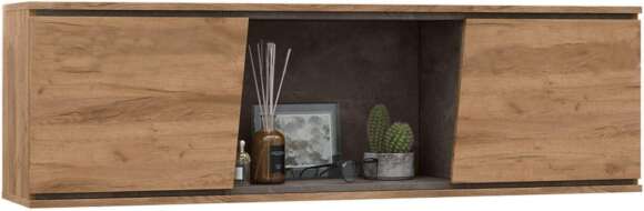 Антресоль Соренто дуб крафт / бетон темный