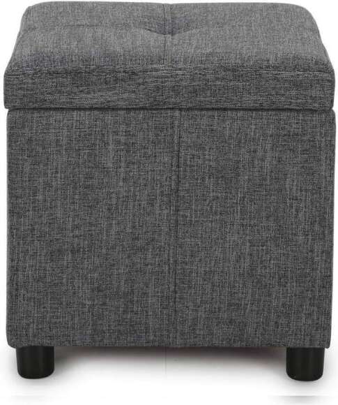 Пуф Квин рогожка серая