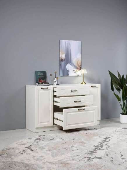 Прихожая Ливерпуль 1 Белый/Ясень ваниль