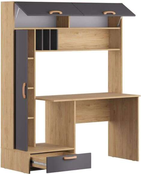 Лайт Стол письменный 03.243 Гикори Рокфорд натуральный / Темно-серый Лайт Стол письменный 03.243 Гикори Рокфорд натуральный / Темно-серый