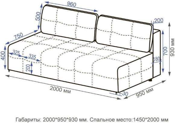 Диван Бруклин, коричневый