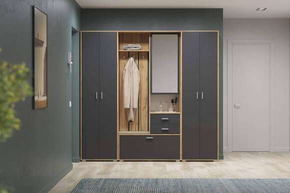 Шкаф Антре 65.07, Диамант серый Шкаф Антре 65.07, Диамант серый