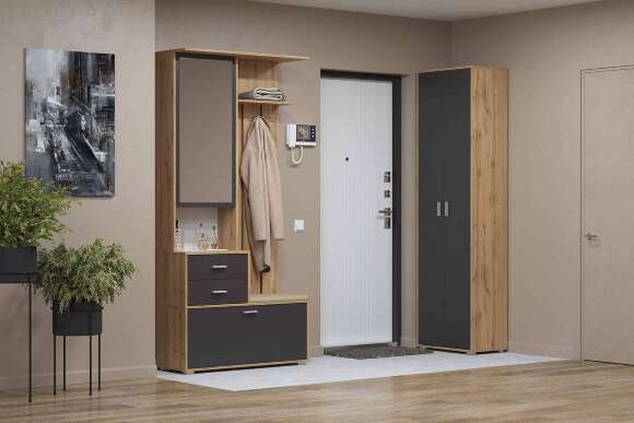 Шкаф Антре 65.07, Диамант серый Шкаф Антре 65.07, Диамант серый