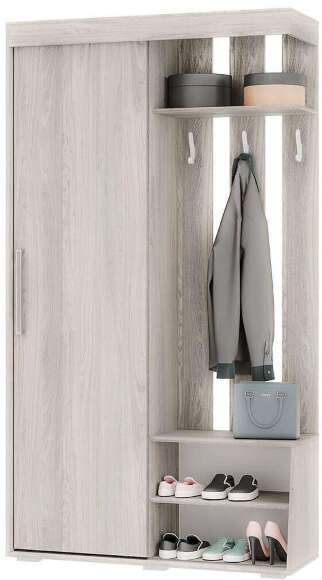 Прихожая Зара ПР-01 (БТС) Ясень Белый