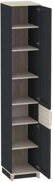 Шкаф для белья Аурелио 60, Антрацит, Блеквуд Сатиновый Шкаф для белья Аурелио 60, Антрацит, Блеквуд Сатиновый