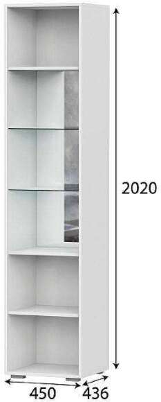 Шкаф-пенал с витриной Соло Шкаф-пенал с витриной Соло