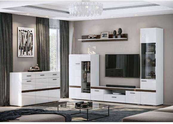 Шкаф-пенал с витриной Соло Шкаф-пенал с витриной Соло