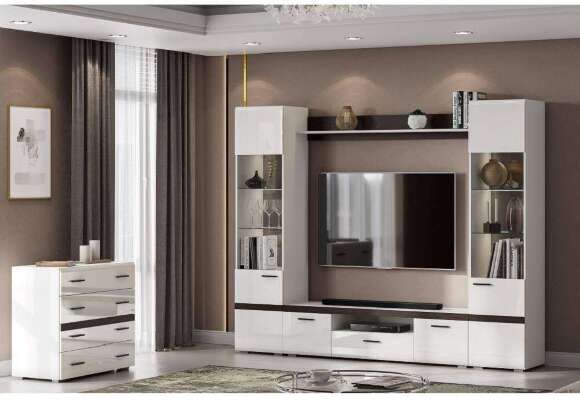 Шкаф-пенал с витриной Соло Шкаф-пенал с витриной Соло