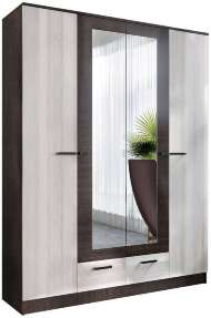 Шкаф 4-дверный Адель 1.6 (Венге / Лоредо) Шкаф 4-дверный Адель 1.6 (Венге / Лоредо)