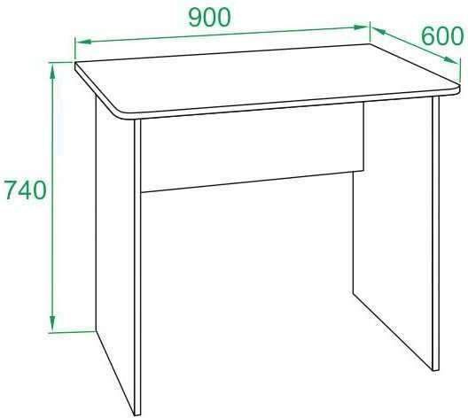 Стол письменный СПМ-01.1 Дуб сонома