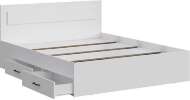Кровать двойная с ящиками Бали, Белый шагрень Кровать двойная с ящиками Бали, Белый шагрень