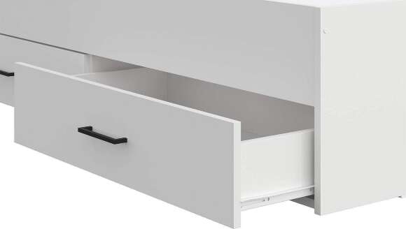 Кровать двойная с ящиками Бали, Белый шагрень Кровать двойная с ящиками Бали, Белый шагрень