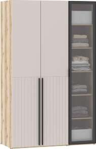 Шкафы Арден 200.4-200.2 витрина-полки Дуб Делано / Сантьяго софт Шкафы Арден 200.4-200.2 витрина-полки Дуб Делано / Сантьяго софт