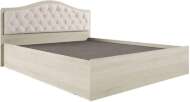 Кровать с настилом ЛДСП Дели 160х200, дуб молочный/карамель Кровать с настилом ЛДСП Дели 160х200, дуб молочный/карамель