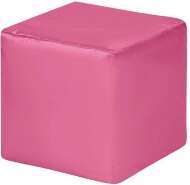 Пуф Куб оксфорд розовый