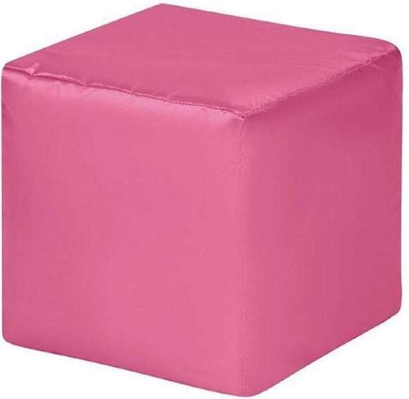 Пуф Куб оксфорд розовый