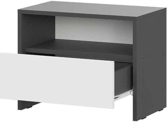 Спальня Дольче 1 / Графит/Белый