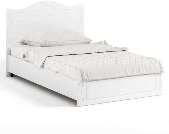 Кровать 1200 Афина АФ-7 белое дерево
