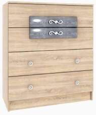 Комод современный Мадлен, Дуб шале серебро