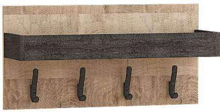 Вешалка 15.04 Трувор Дуб Гранж Песочный, Интра