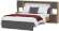 Кровать с проложками 160х200 Вена, Дуб золотой, Графит серый Кровать с проложками 160х200 Вена, Дуб золотой, Графит серый