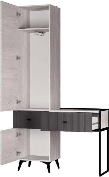 Прихожая Норд ПР-06, Ясень белый, Маренго Прихожая Норд ПР-06, Ясень белый, Маренго