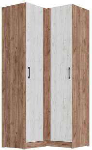 Шкаф угловой Вегас (ТЭКС) Крафт табачный / Крафт белый