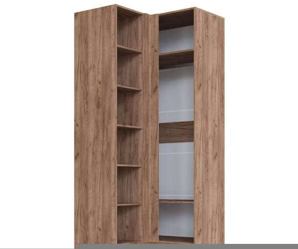 Шкаф угловой Вегас (ТЭКС) Крафт табачный / Крафт белый