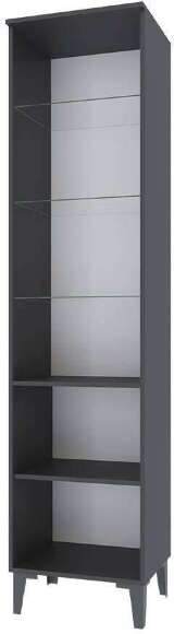 Пенал-витрина Толедо ТШ-1, Графит серый Пенал-витрина Толедо ТШ-1, Графит серый