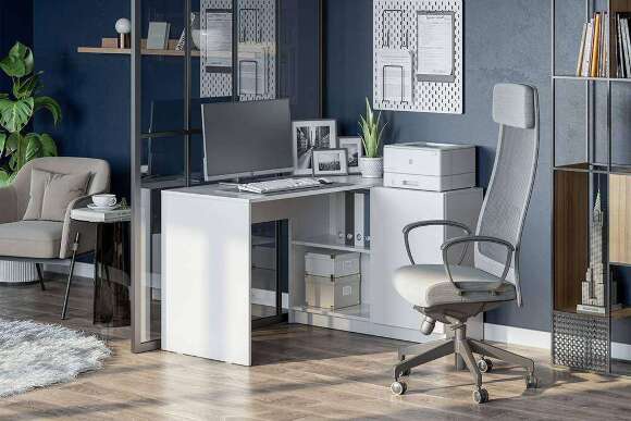 Письменный стол Майнд-03 (Белое дерево)