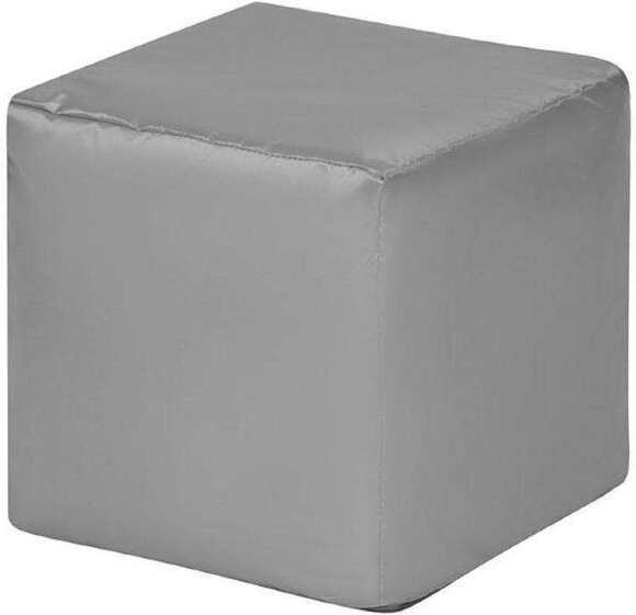 Пуф Куб оксфорд серый