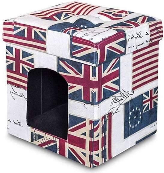 Пуф складной для животных Флаги