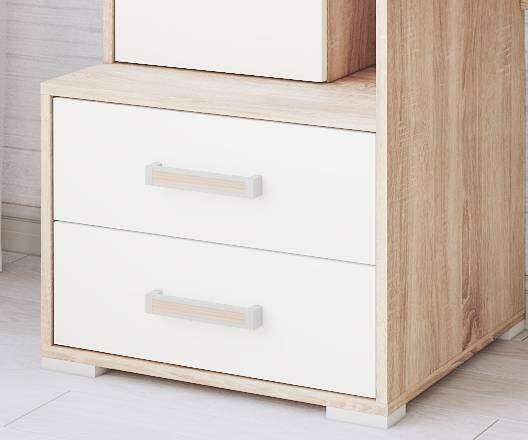 Компьютерный стол Квартет-9 ТЭКС (Дуб сонома/белый) Компьютерный стол Квартет-9 ТЭКС (Дуб сонома/белый)