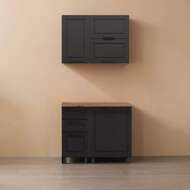 МК Аленушка 1 м с 3 ящ. Астра Сталь,скоба черный,сонома МК Аленушка 1 м с 3 ящ. Астра Сталь,скоба черный,сонома