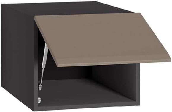 Сидней шкаф антресольный 16.314.03 Антрацит / Капучино