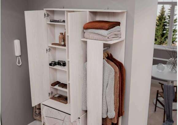 Прихожая Россо ПР-05, Ясень белый Прихожая Россо ПР-05, Ясень белый