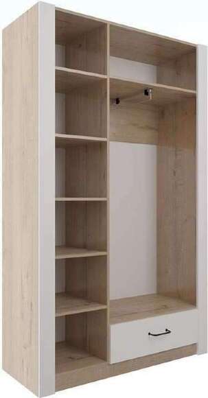 Ева 5 М2 шкаф 3-х дверный дуб Ирландский/белый