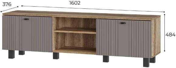 Гостиная Олива (Муссон софт / Дуб каньон) Комплект 2