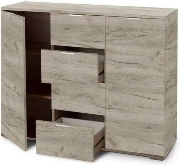 Комод НК-4 Дкб Крафт серый