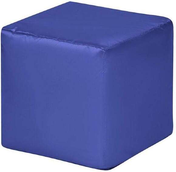 Пуф Куб оксфорд синий