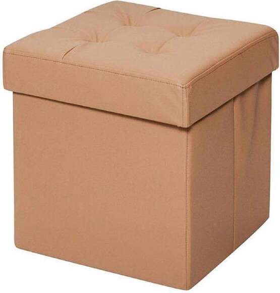 Пуф складной экокожа Бежевый