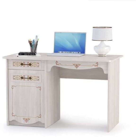 Флоренция Стол письменный 12.24 Ясень Анкор светлый